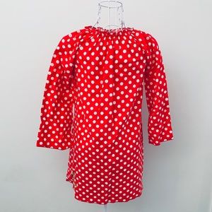 Girls Lolly Wolly Doodle Red Polka Dot Dress, Sz 8